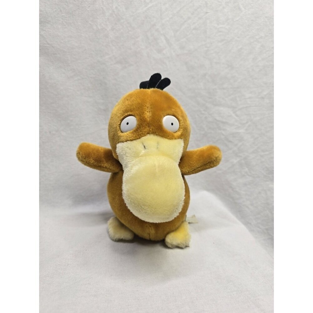 Vintage Pokemon Psyduck Plush Stuffed Animal 1995 1996 Game Freak Golden Toy